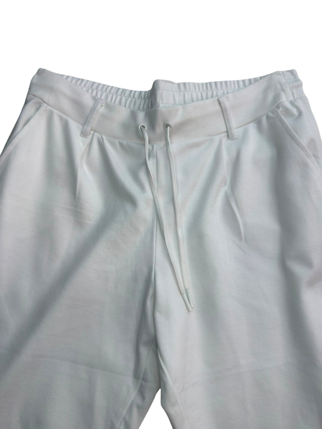 Pantaloni de trening albi